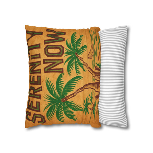 Serenity Now Vintage Hawaiian Cushion Cover