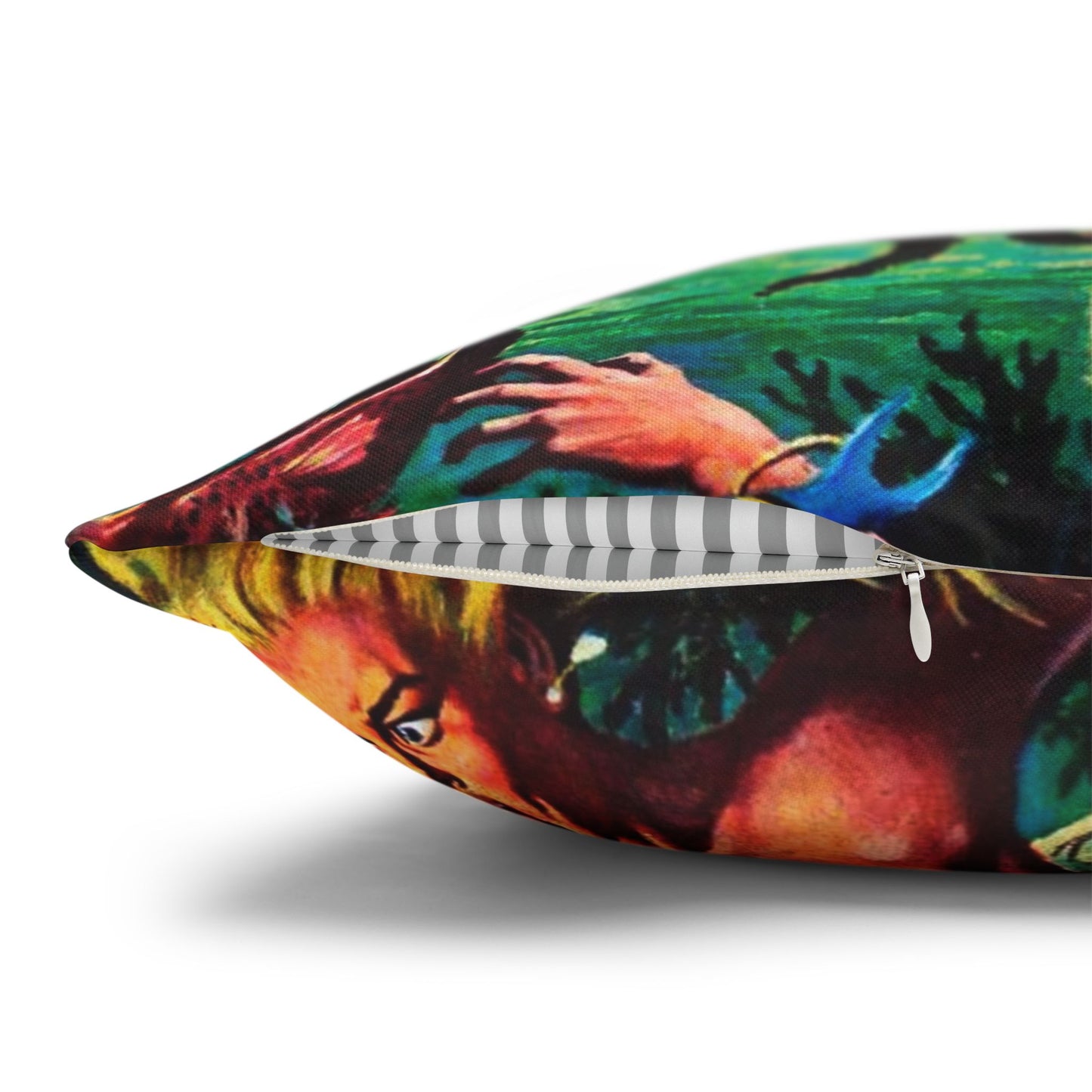 Diver In Danger Cushion Cover