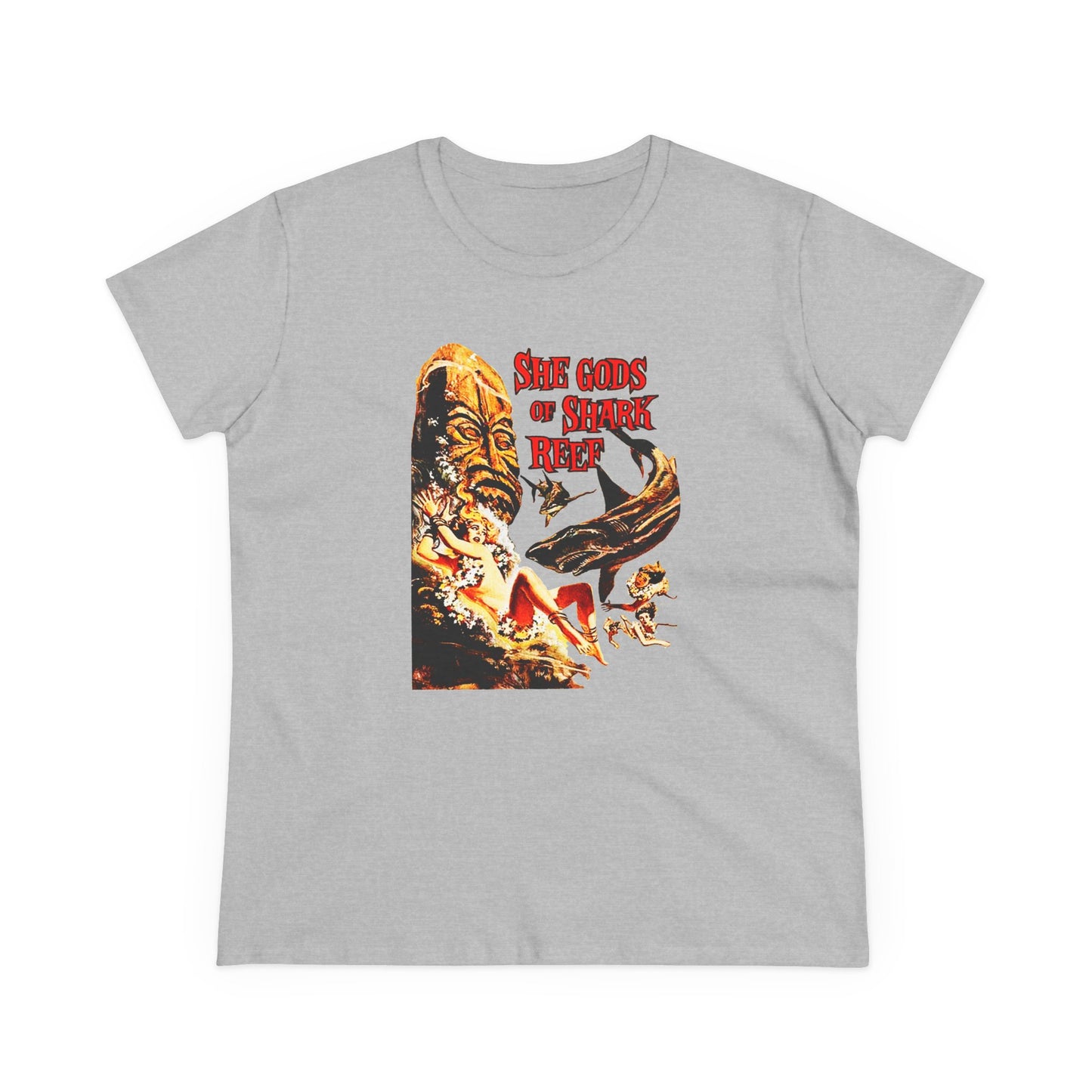 She Gods Of Shark Reef Womens T-shirt