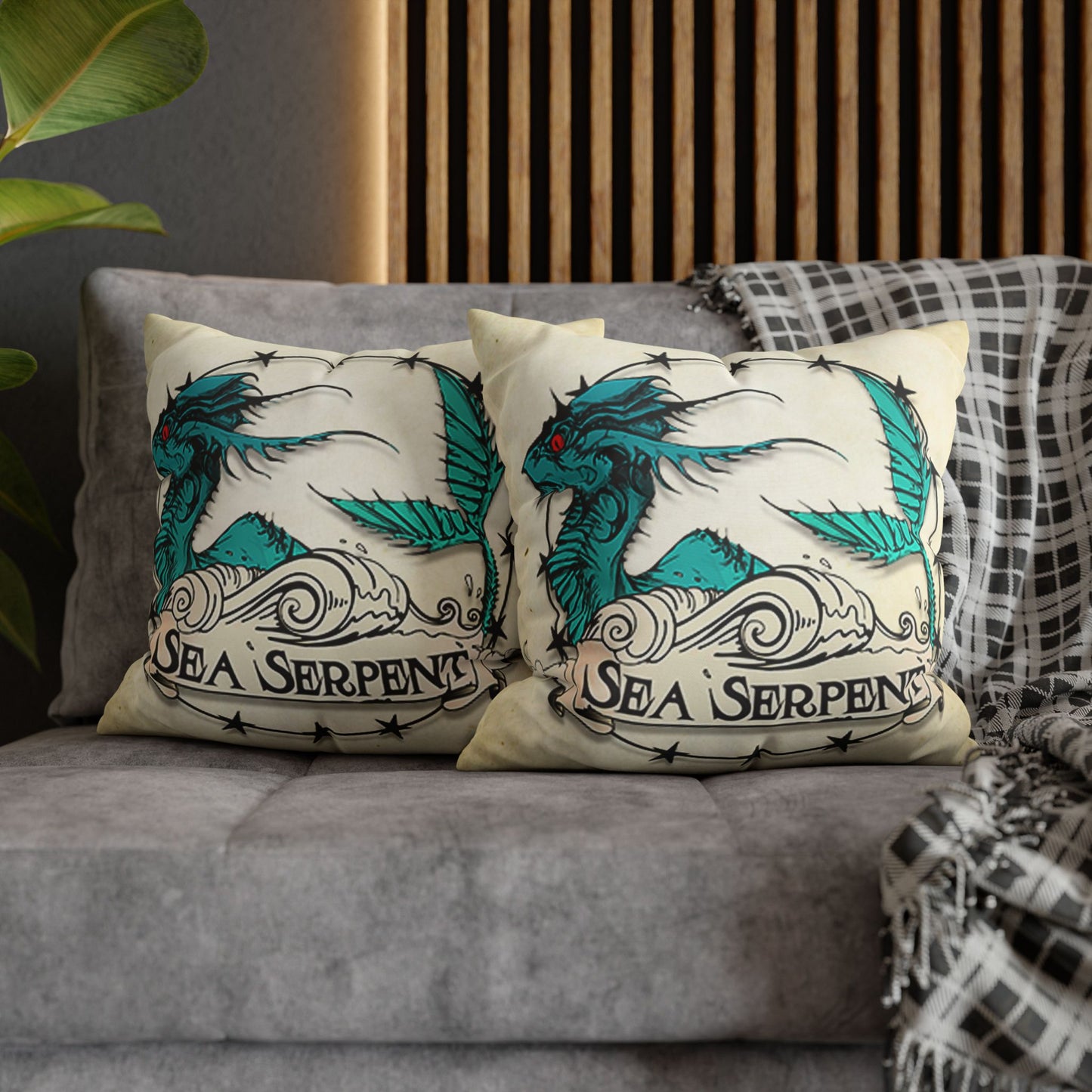 Sea Serpent Cushion Cover