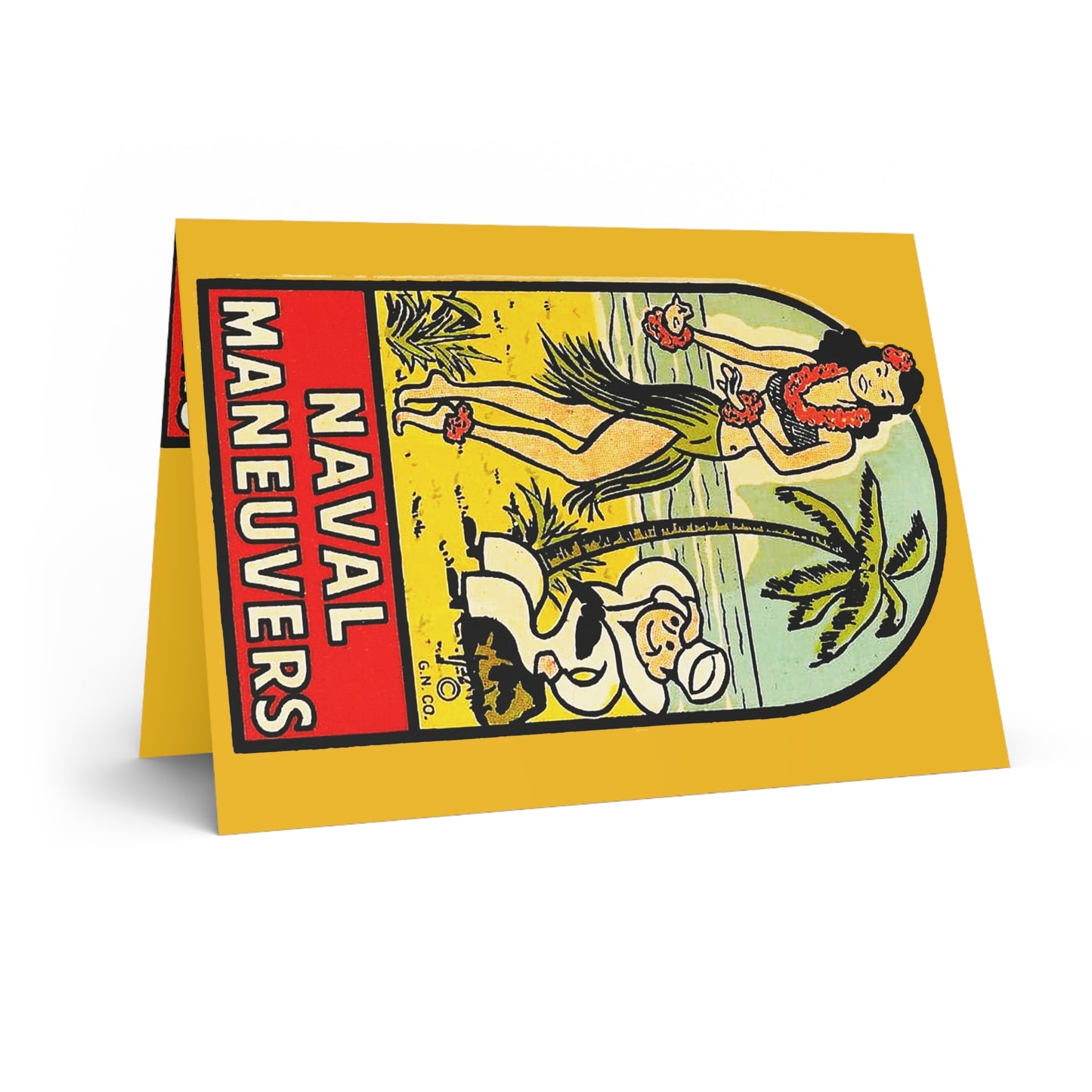 Naval Maneuvers Greeting Card