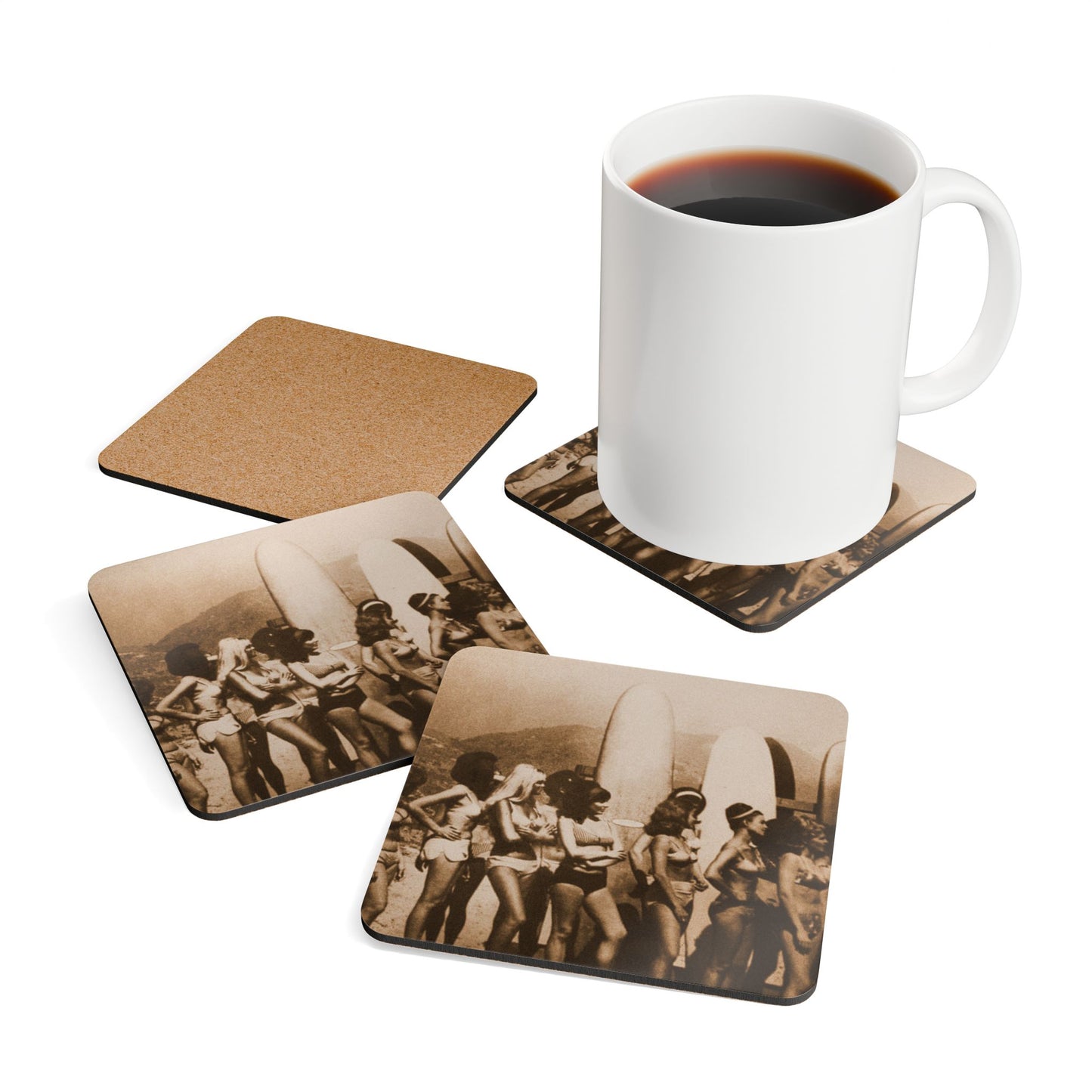 60s Surfer Girls Coaster Set