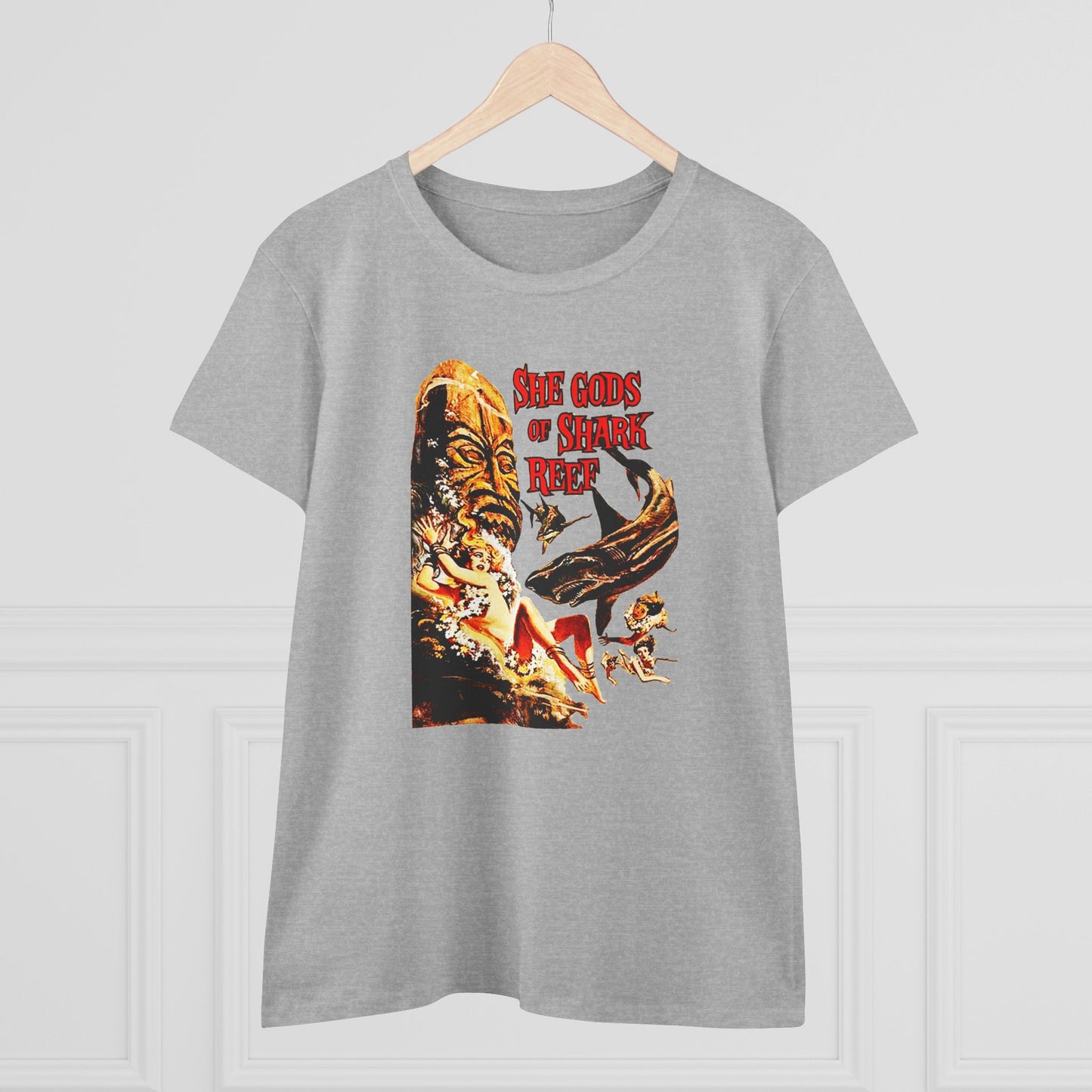 She Gods Of Shark Reef Womens T-shirt