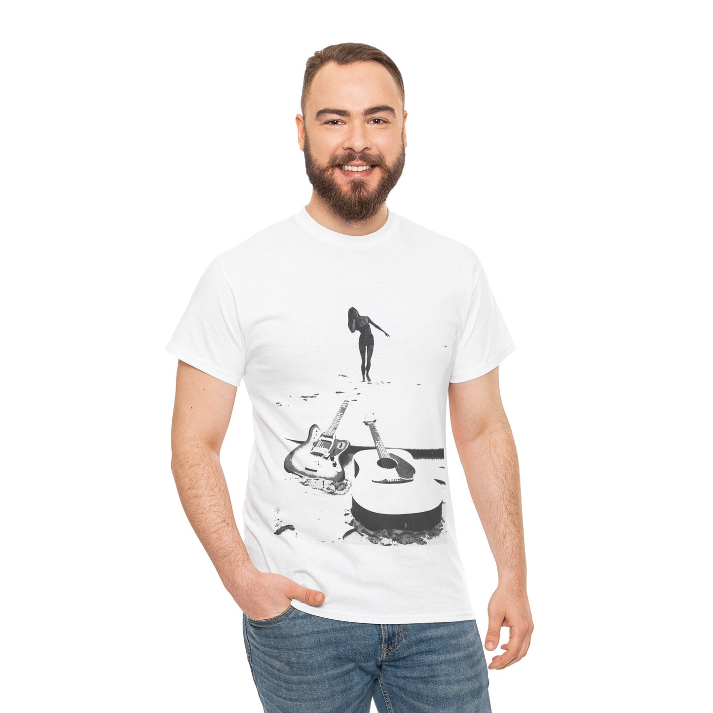 Bikini Beach Guitar T-shirt
