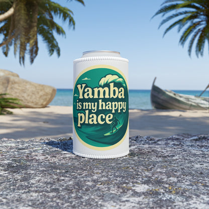Customisable Beach Happy Place Stubby Cooler