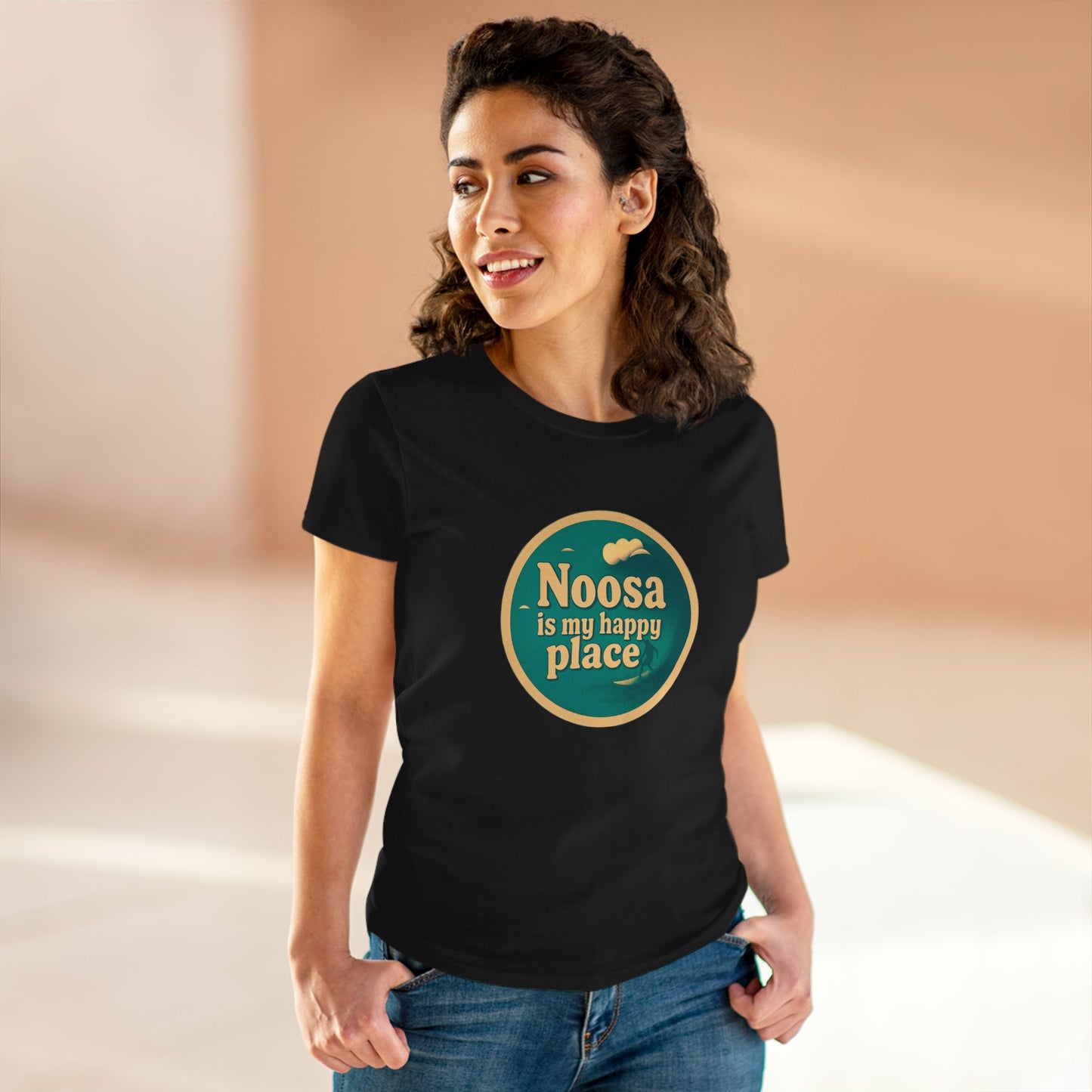 Customisable Happy Place Surf Tee Womens