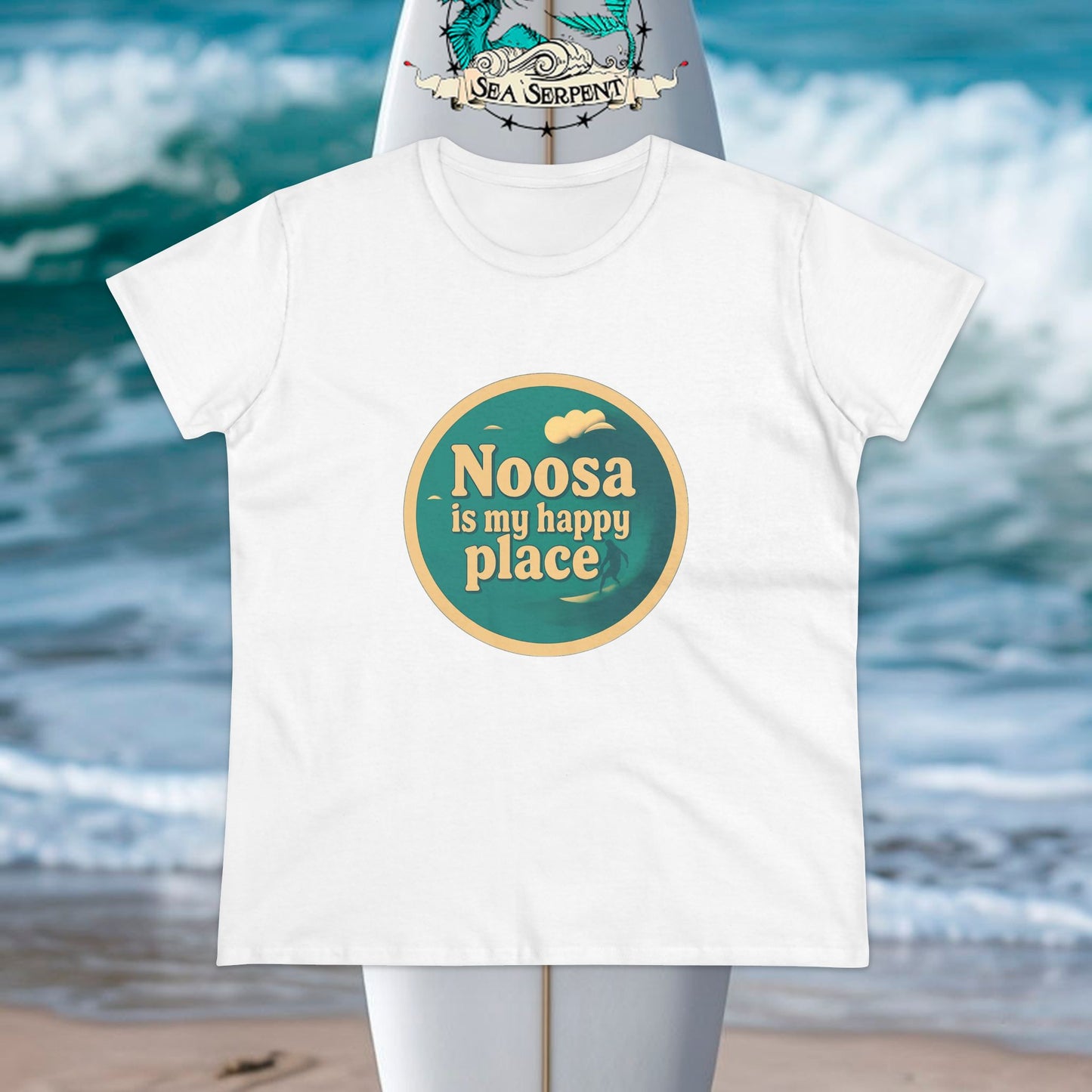 Customisable Happy Place Surf Tee Womens