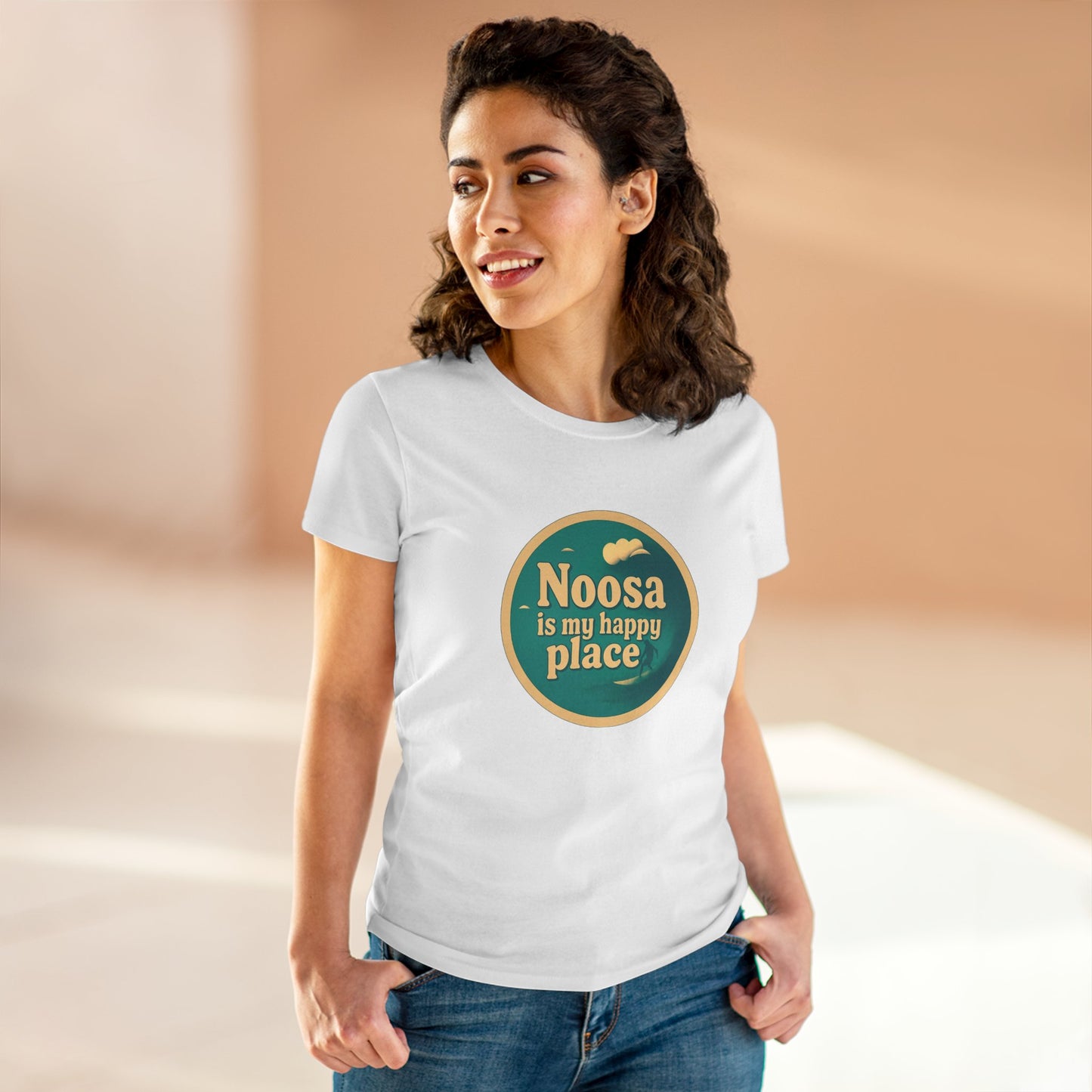 Customisable Happy Place Surf Tee Womens