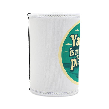 Customisable Beach Happy Place Stubby Cooler