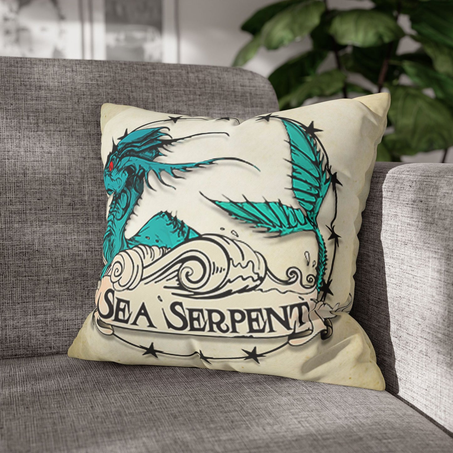 Sea Serpent Cushion Cover