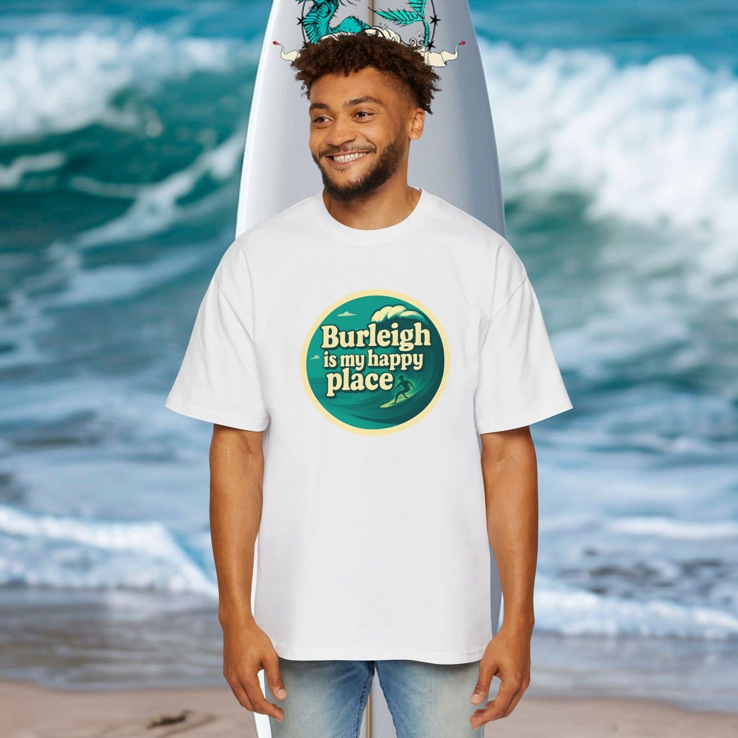 Customisable Happy Place Oversized Tee
