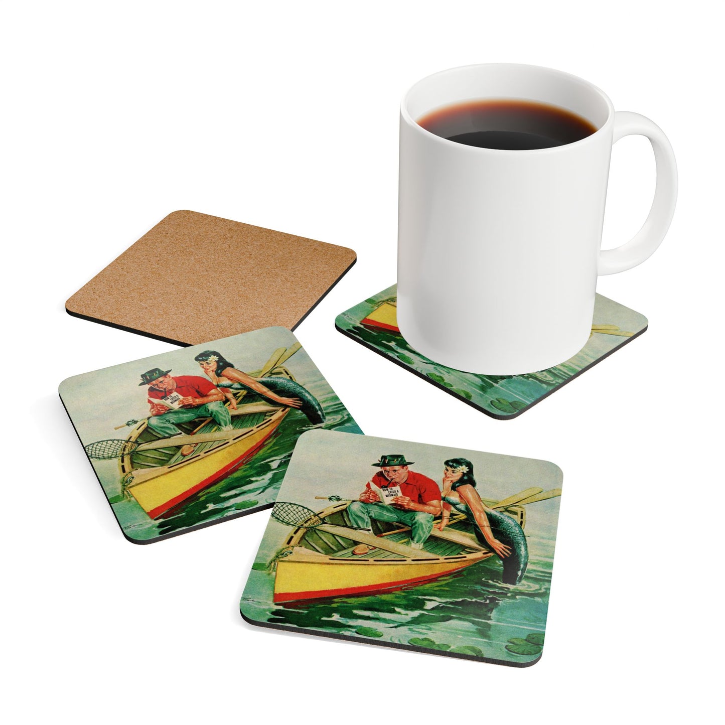 How To Catch A Mermaid Coaster Set