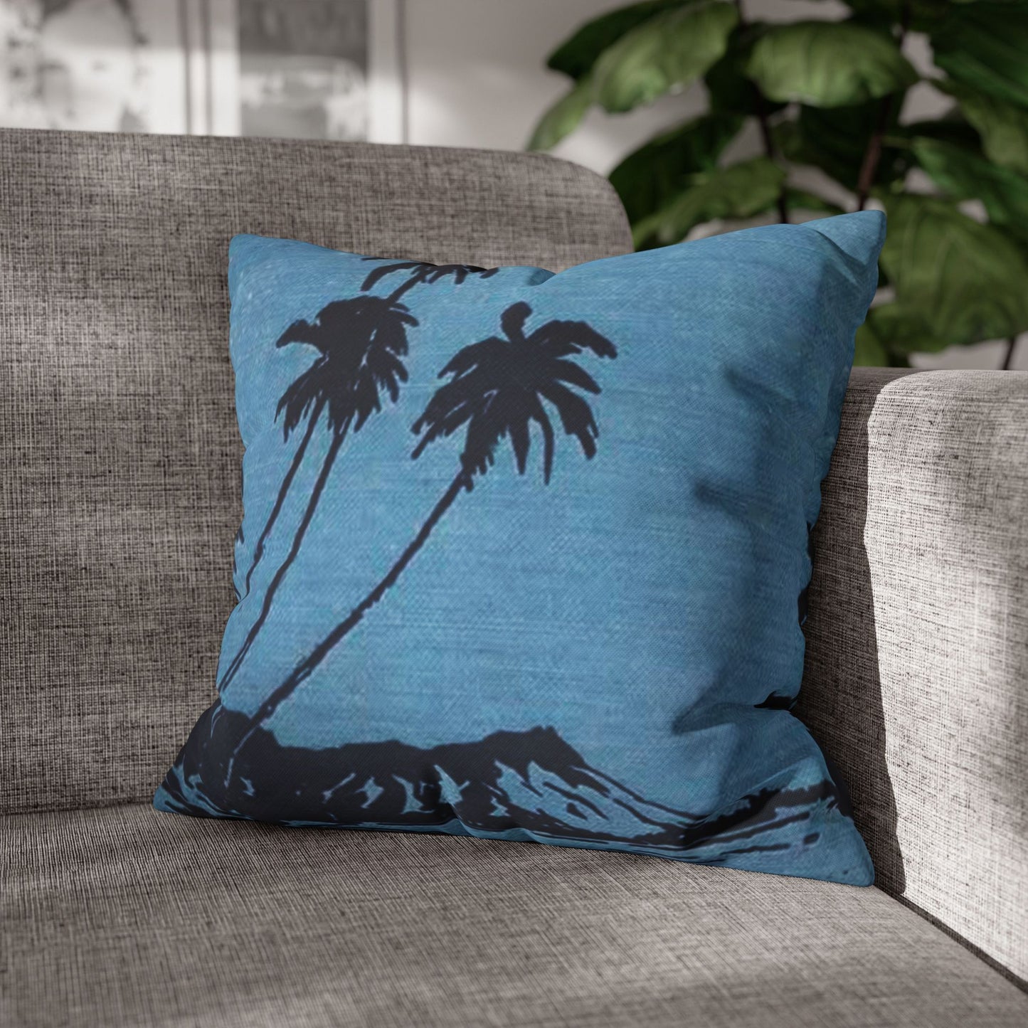 Blue Hawaii Hawaiian Cushion Cover