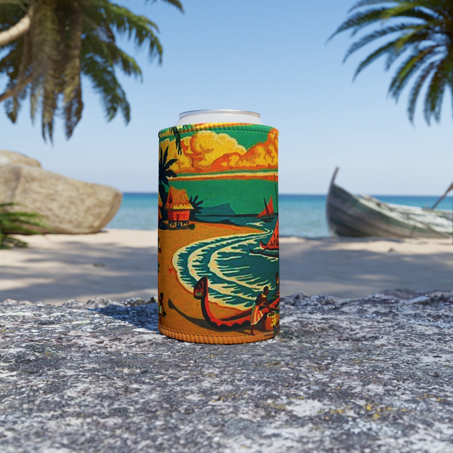 Fantasy Island Stubby Cooler