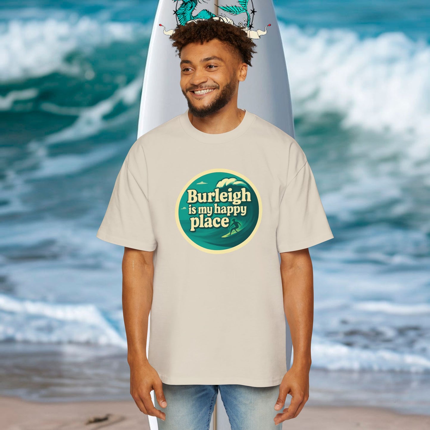 Customisable Happy Place Oversized Tee