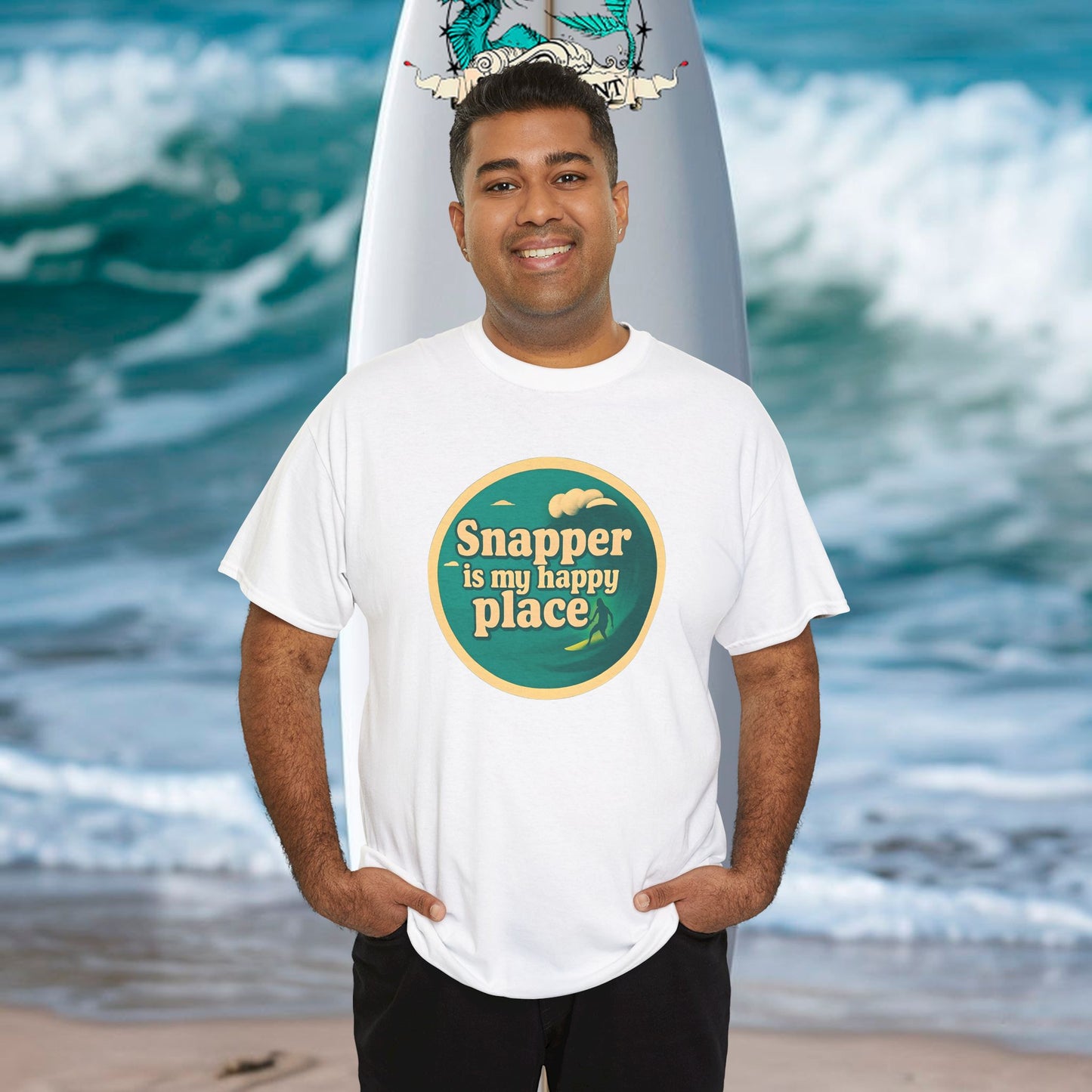 Customisable Happy Place Surf  T-shirt