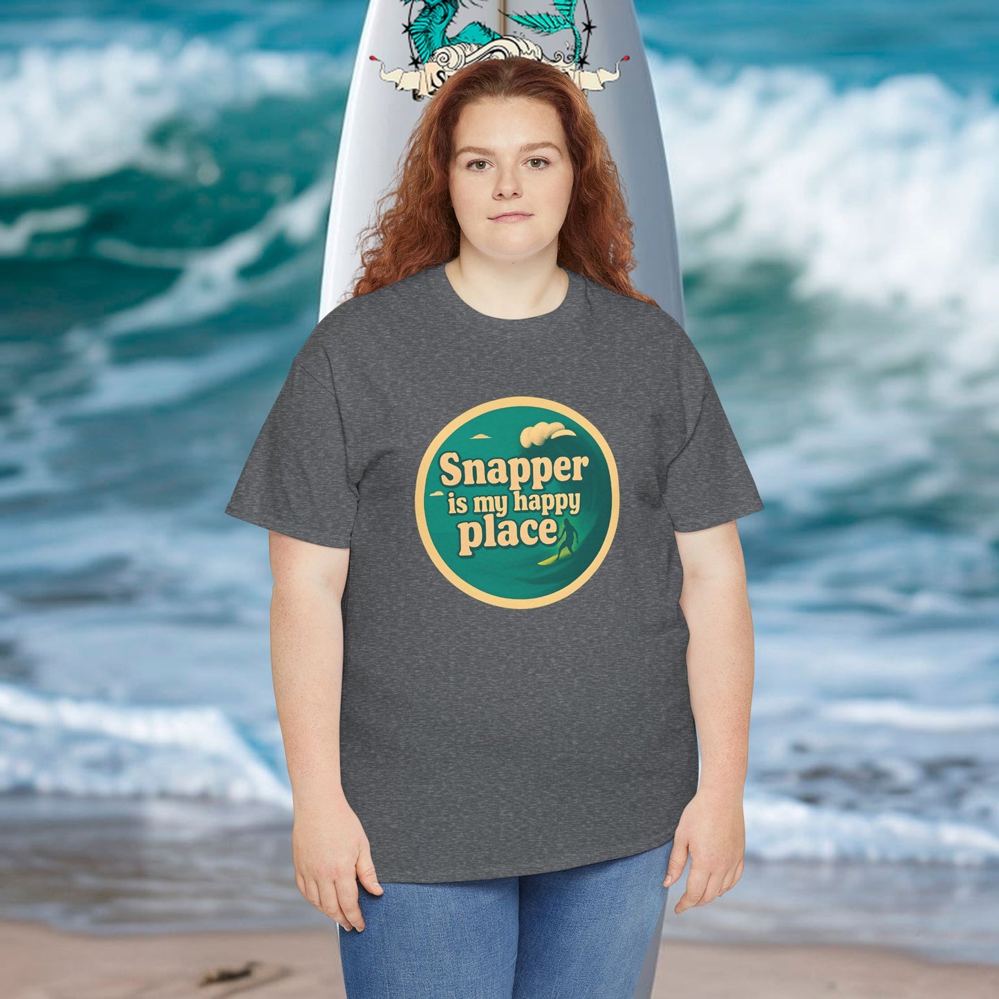 Customisable Happy Place Surf  T-shirt