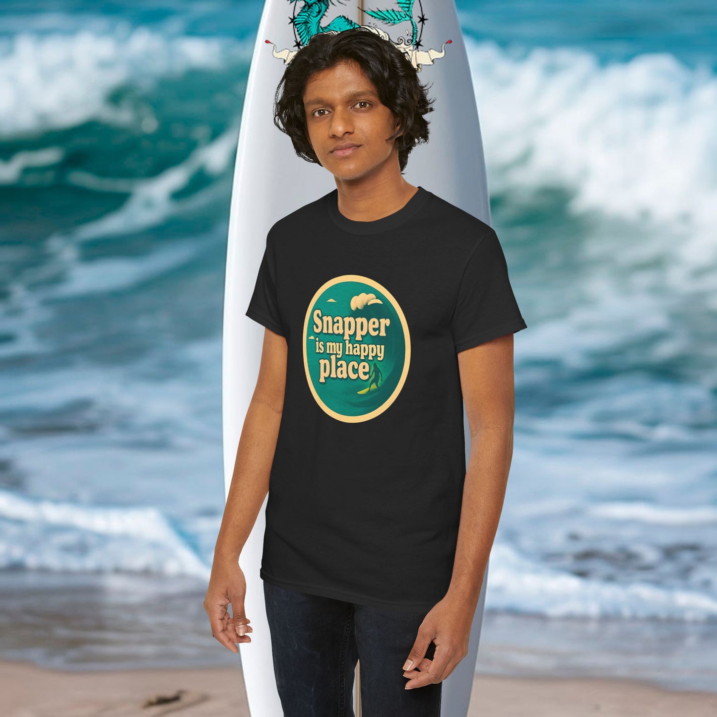 Customisable Happy Place Surf  T-shirt