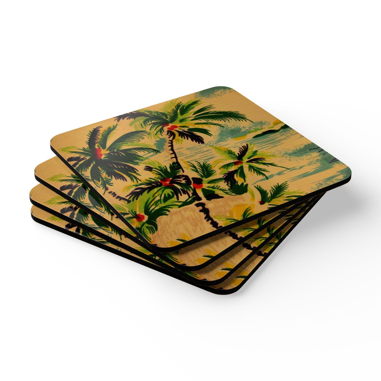 Vintage Hawaiian Coaster Set