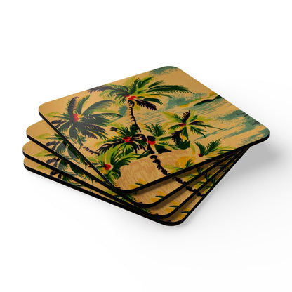 Vintage Hawaiian Coaster Set