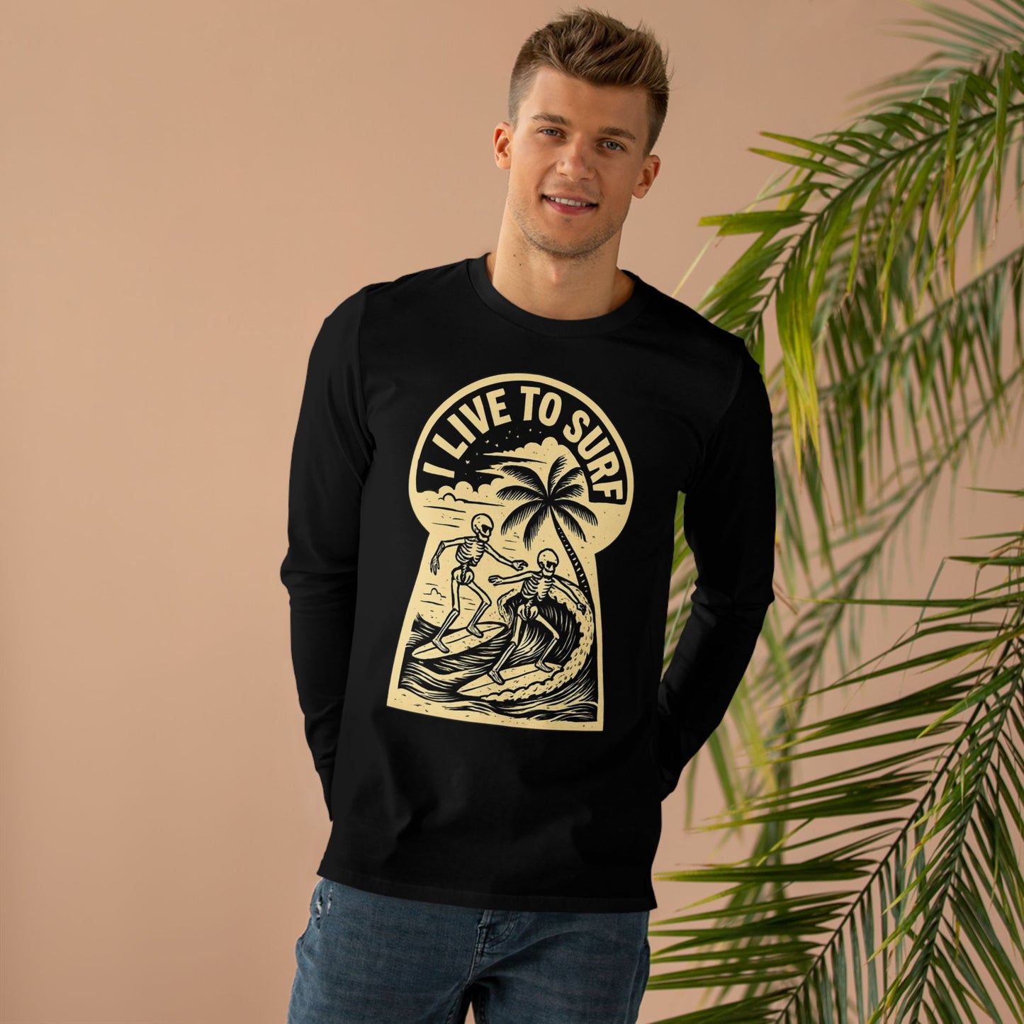 I Live To Surf Long Sleeve T-Shirt