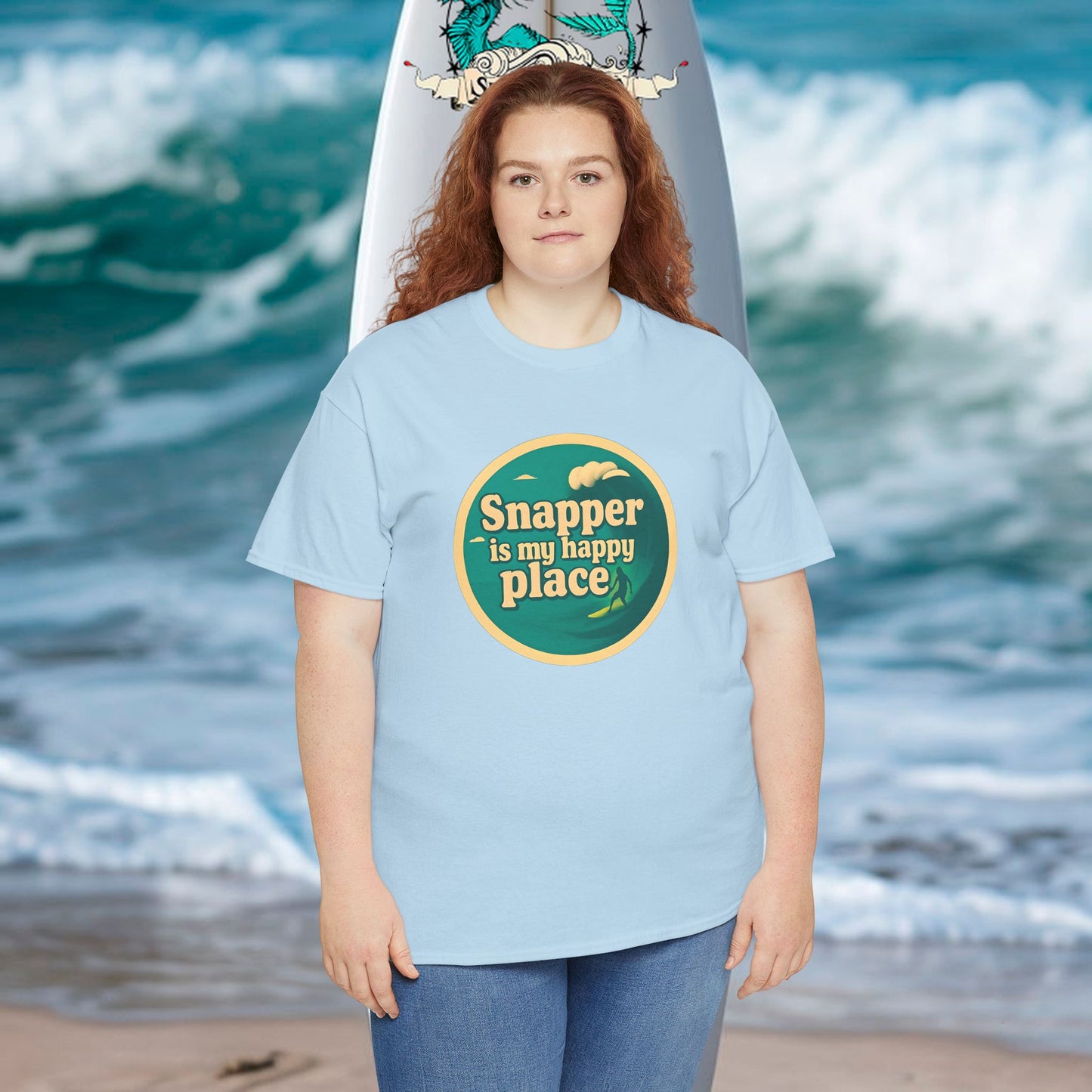 Customisable Happy Place Surf  T-shirt