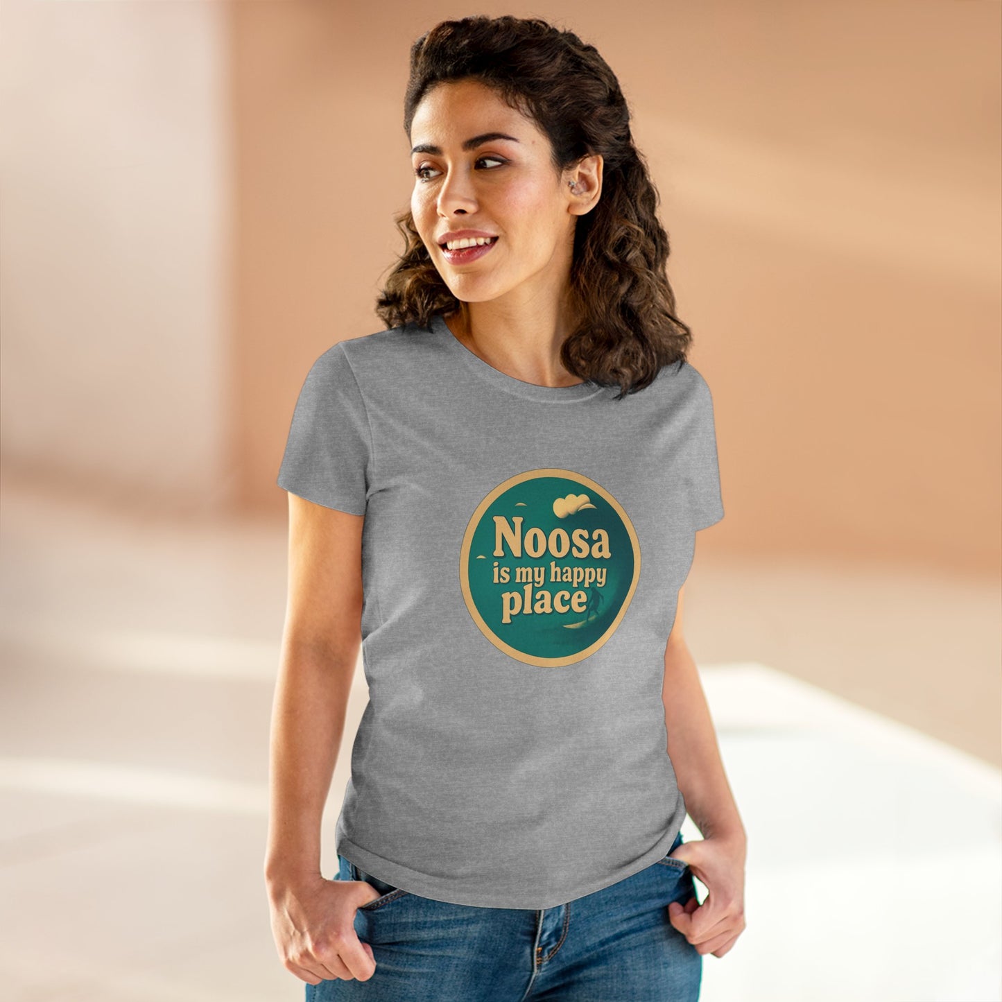Customisable Happy Place Surf Tee Womens
