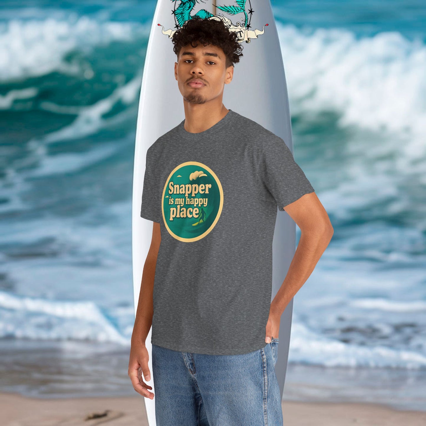 Customisable Happy Place Surf  T-shirt