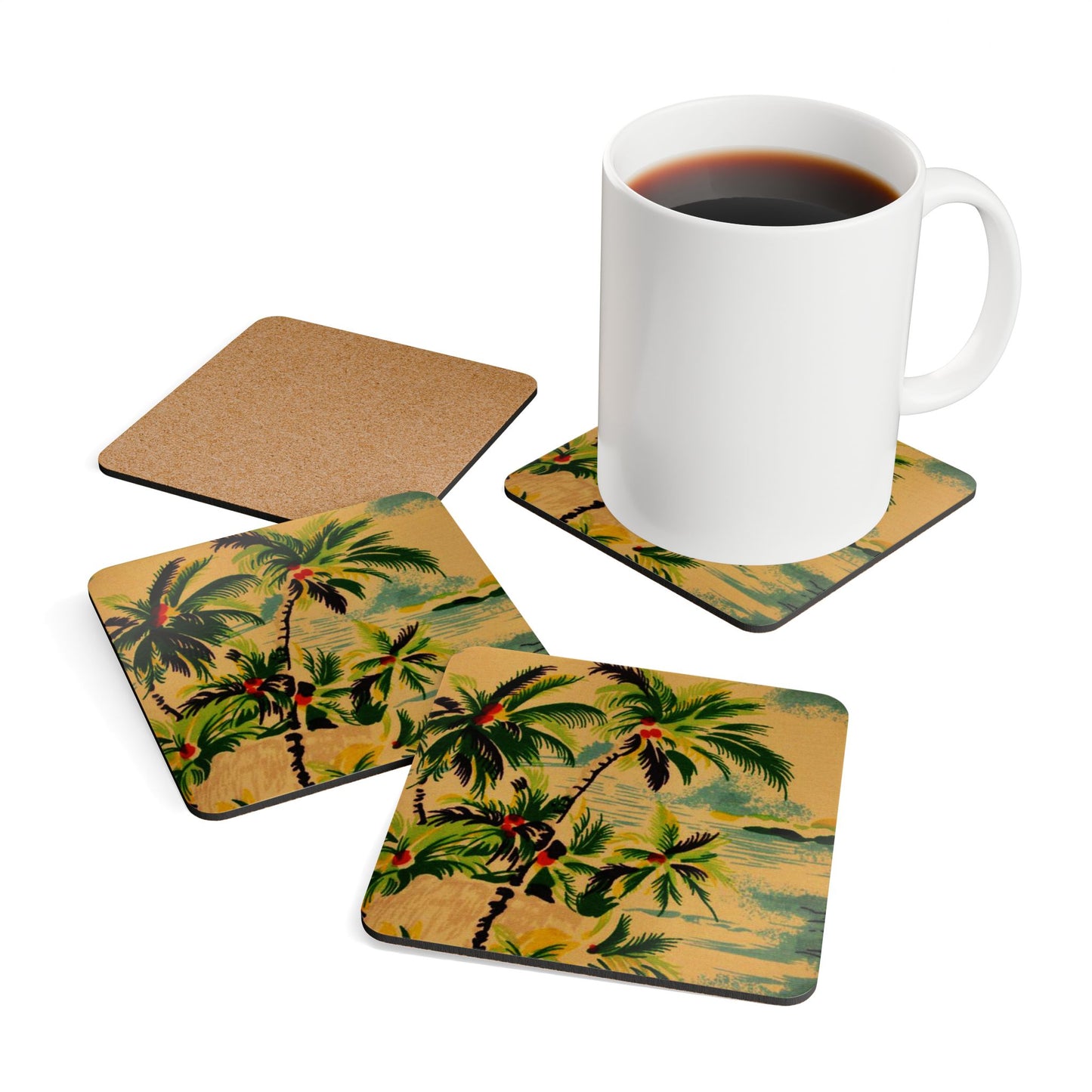 Vintage Hawaiian Coaster Set