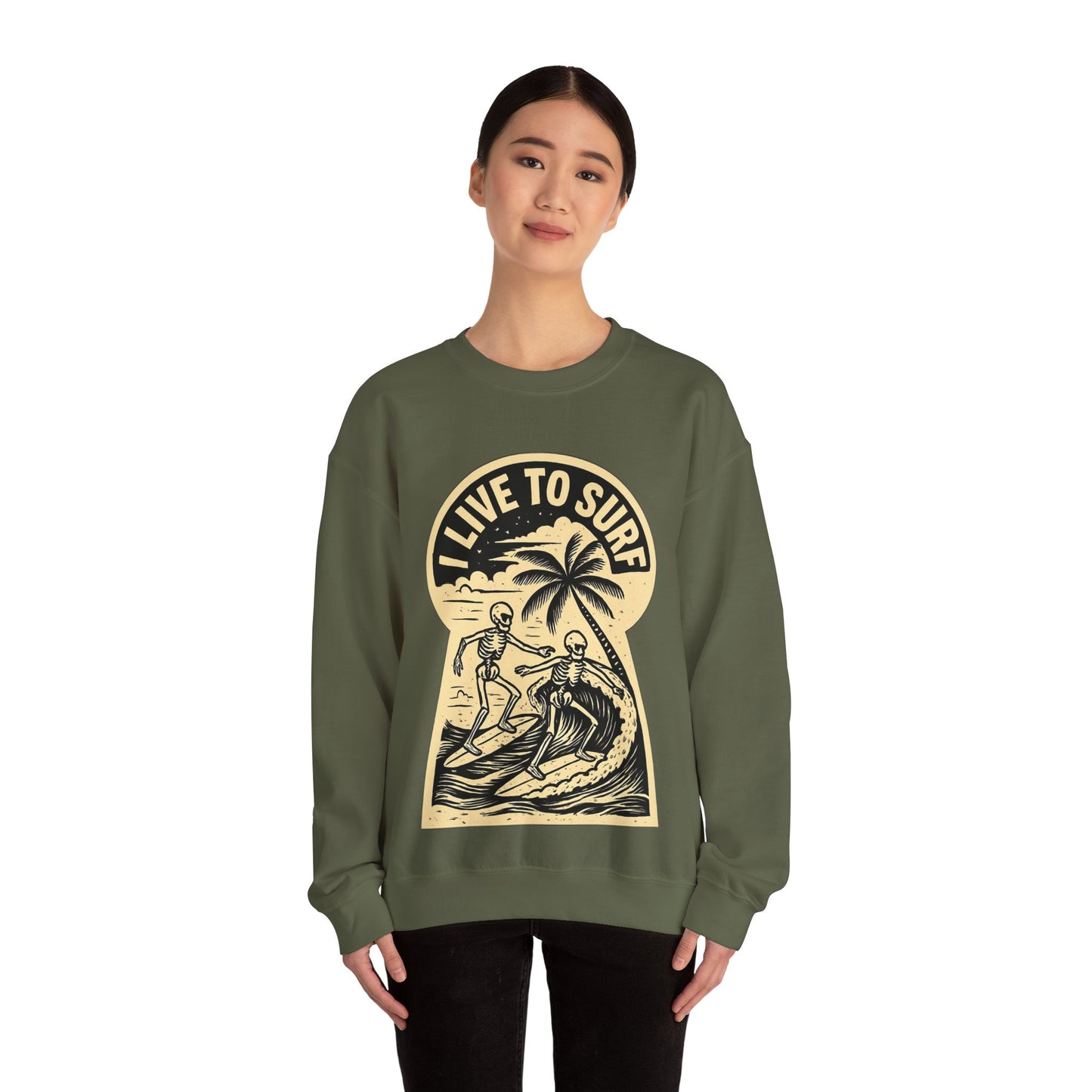 I Live To Surf Sweatshirt
