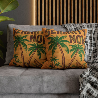 Serenity Now Vintage Hawaiian Cushion Cover