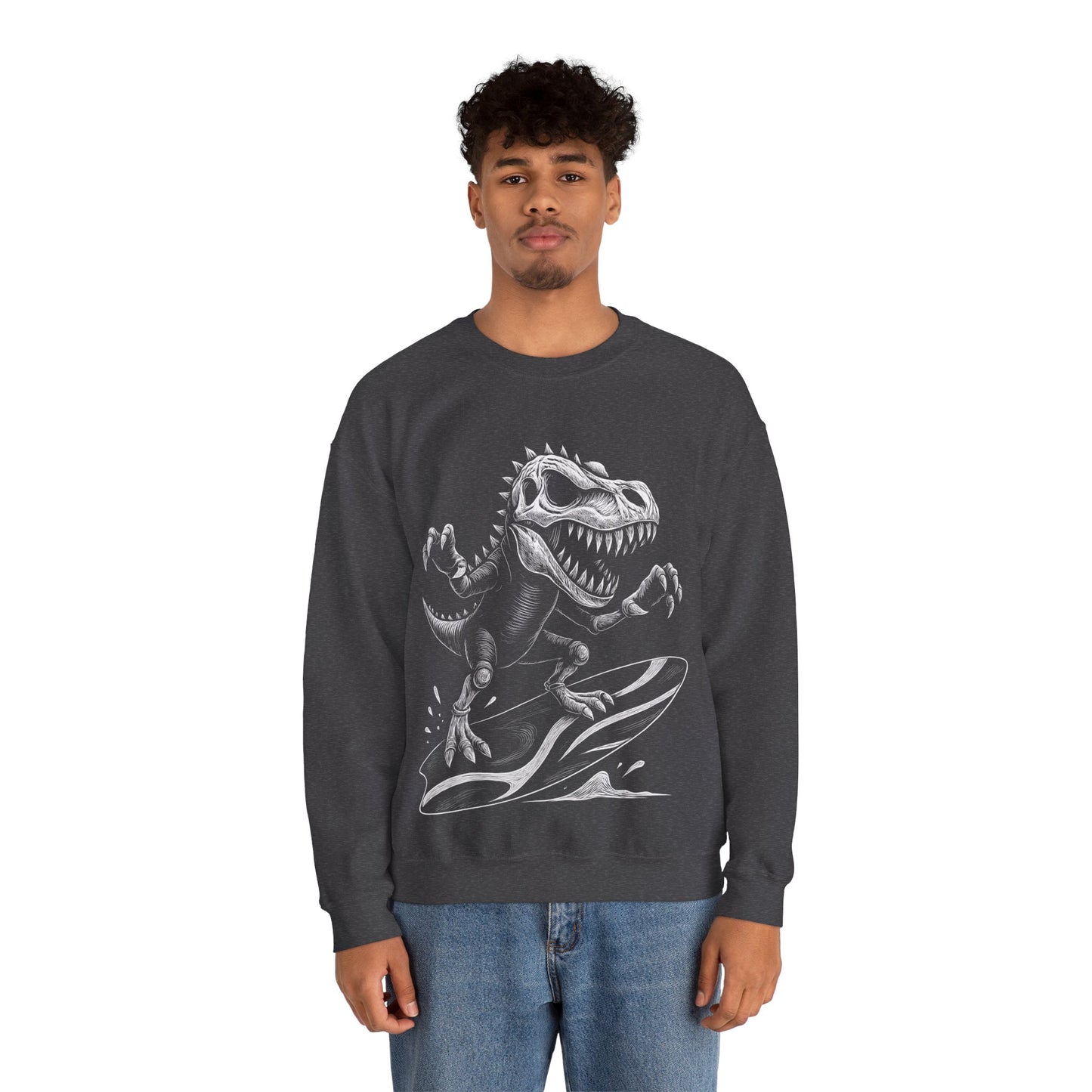 Surfing T-Rex Sweatshirt