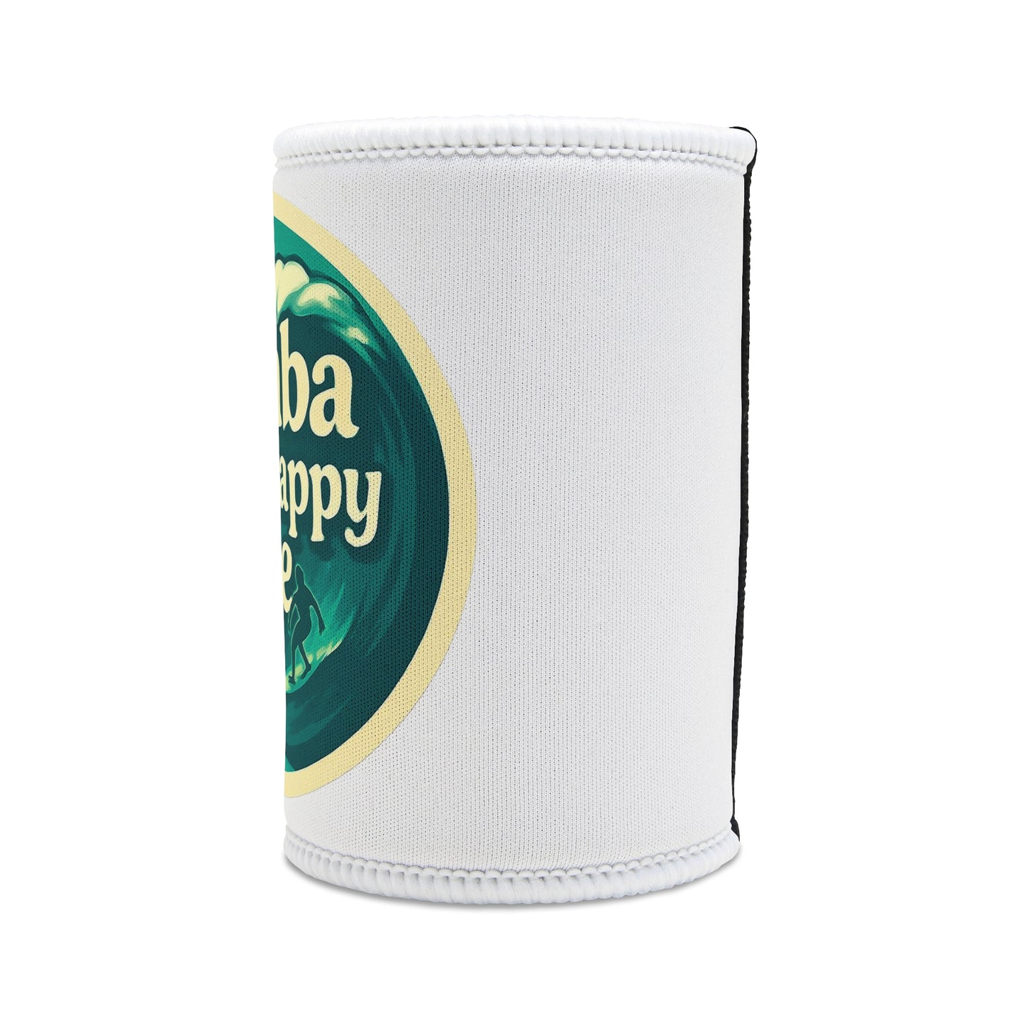 Customisable Beach Happy Place Stubby Cooler