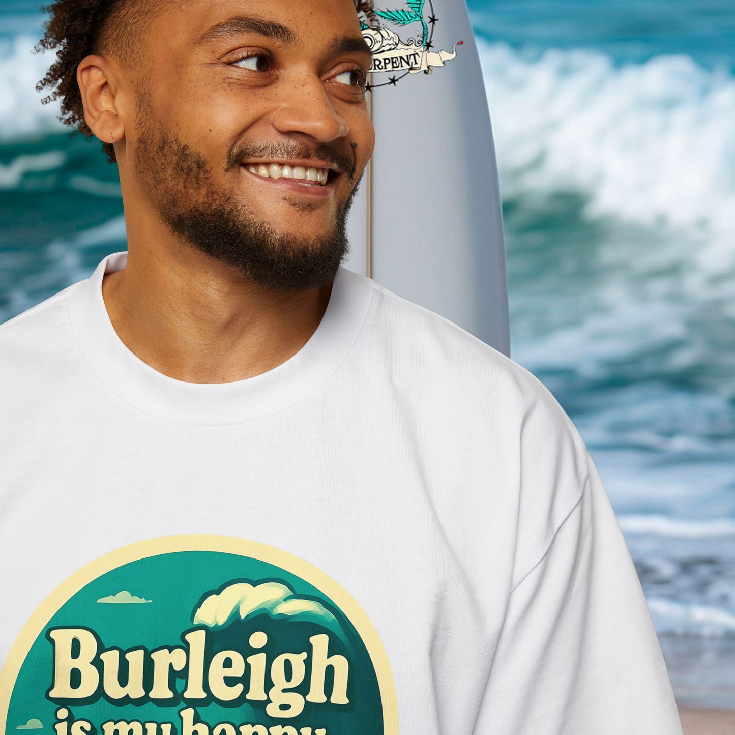 Customisable Happy Place Oversized Tee