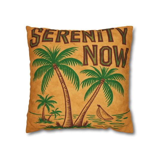Serenity Now Vintage Hawaiian Cushion Cover