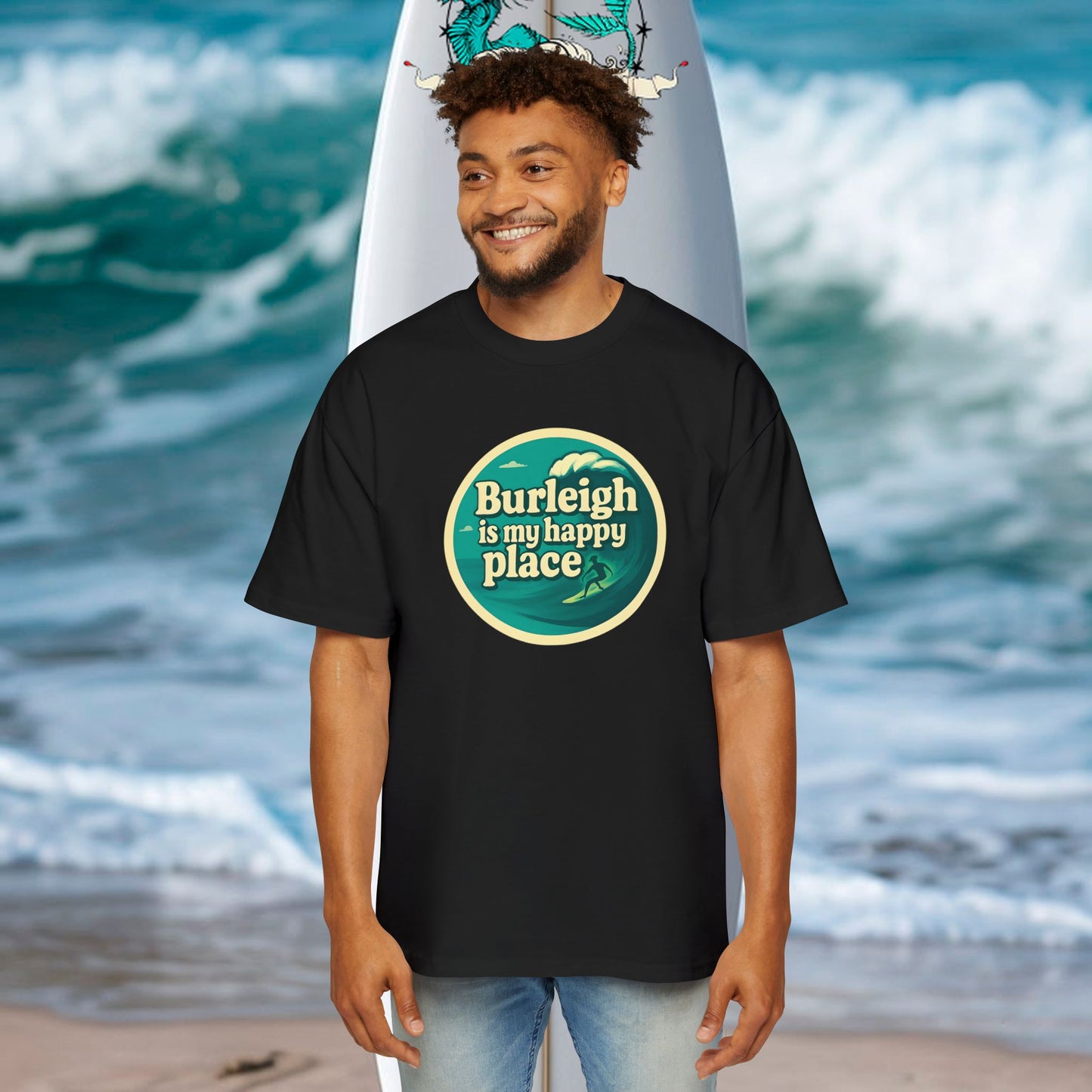Customisable Happy Place Oversized Tee