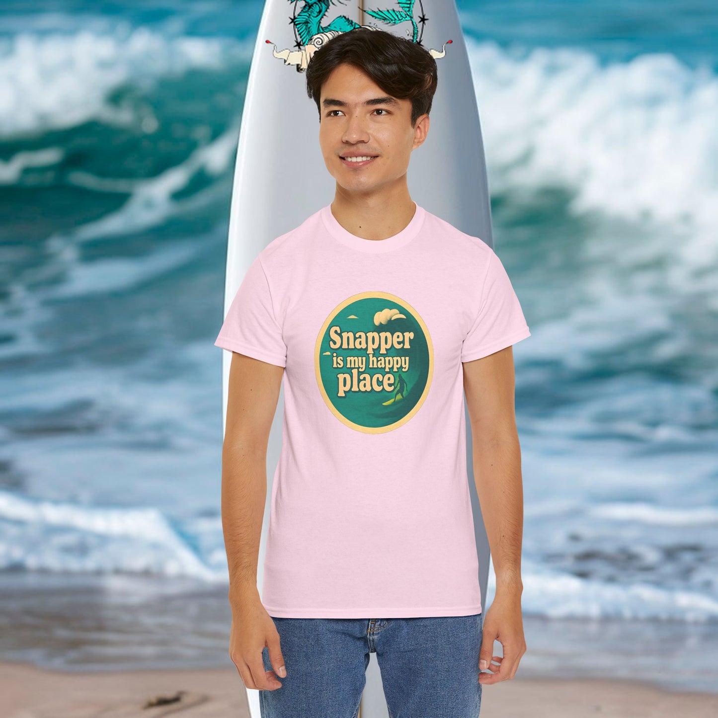Customisable Happy Place Surf  T-shirt