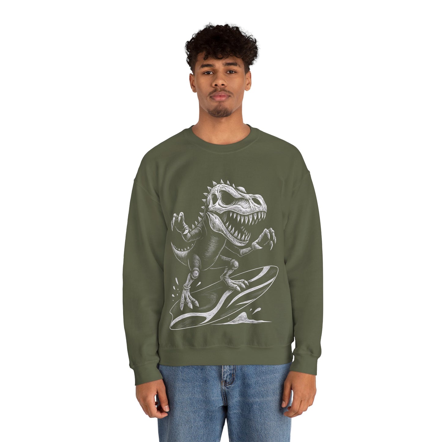 Surfing T-Rex Sweatshirt