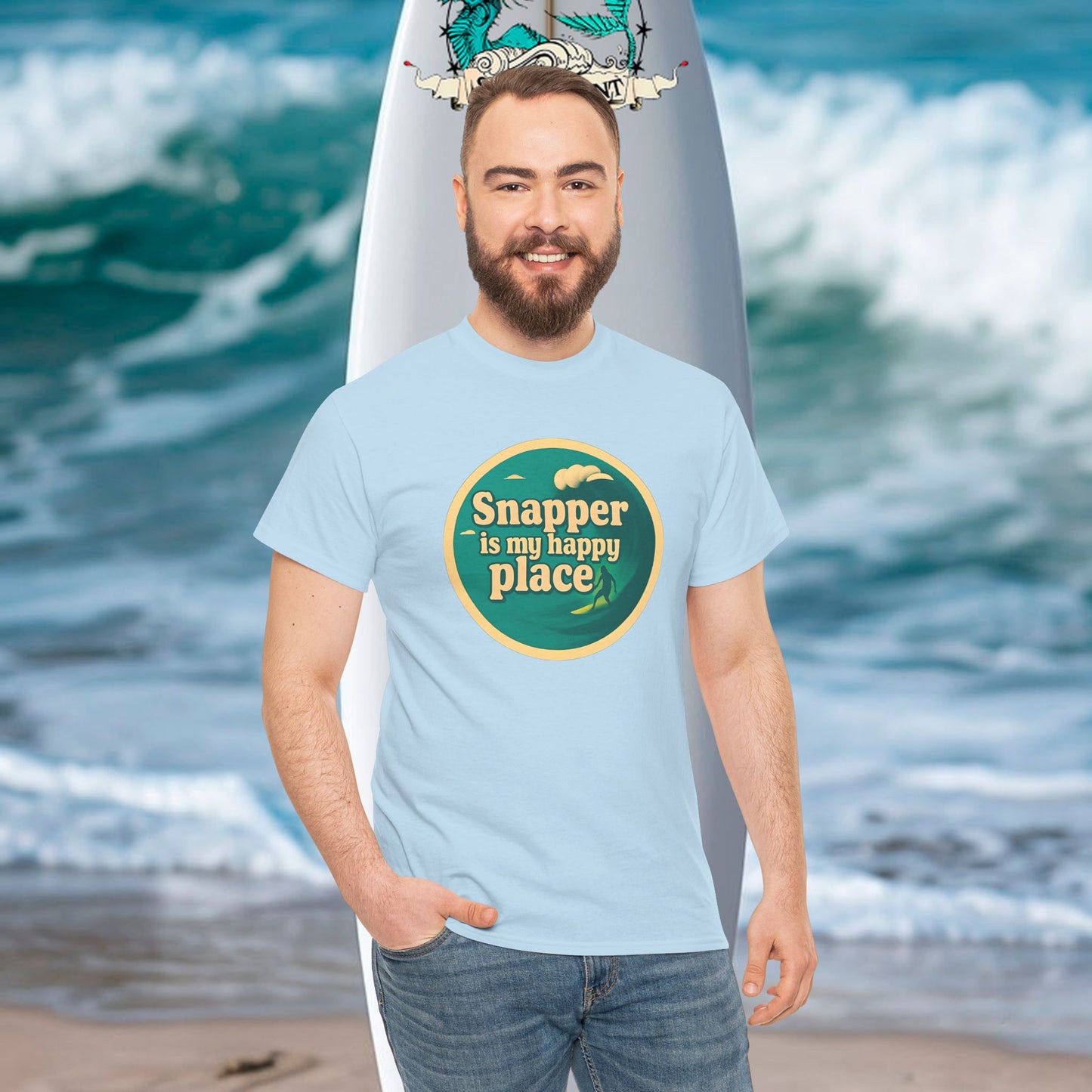 Customisable Happy Place Surf  T-shirt