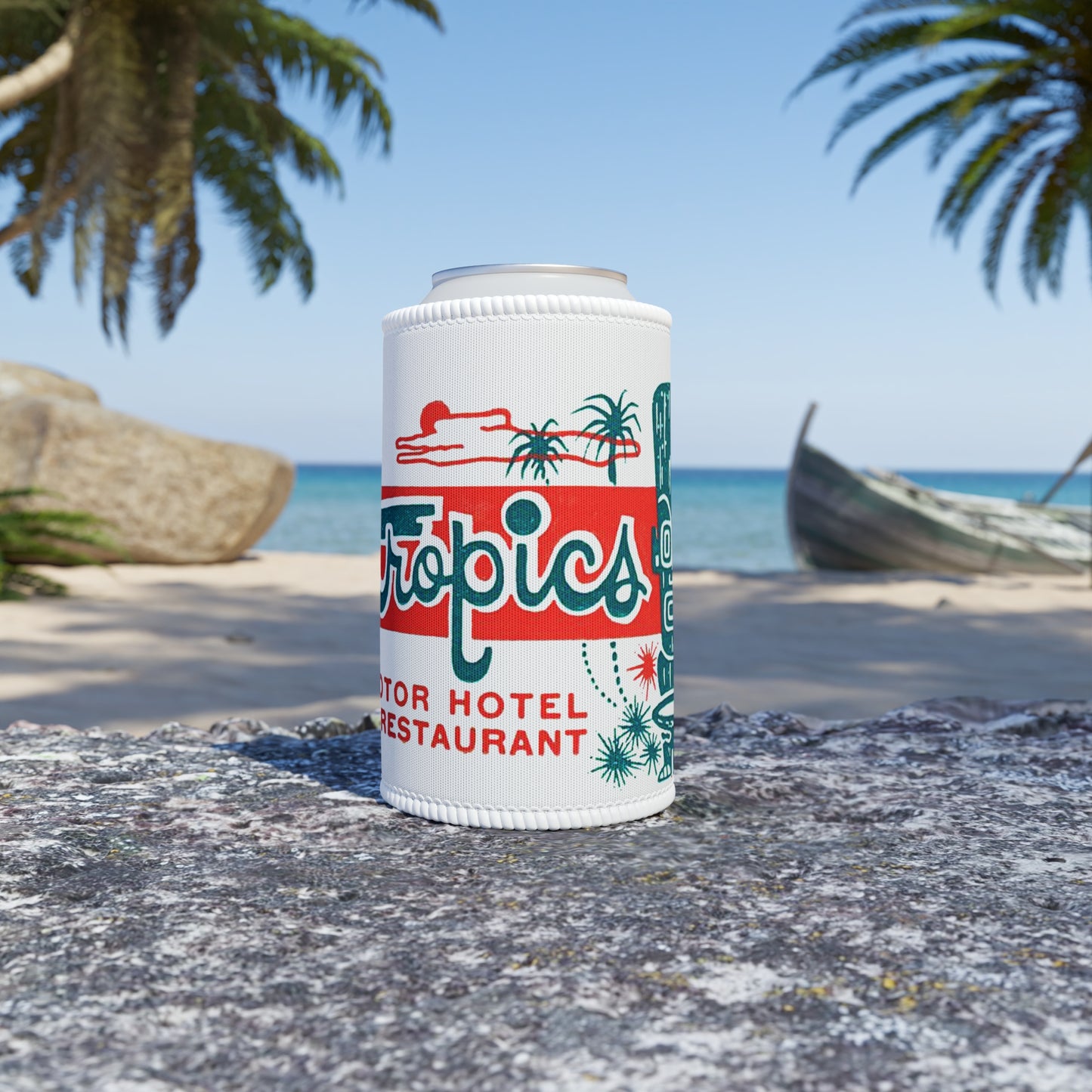 Retro Tropics Stubby Cooler