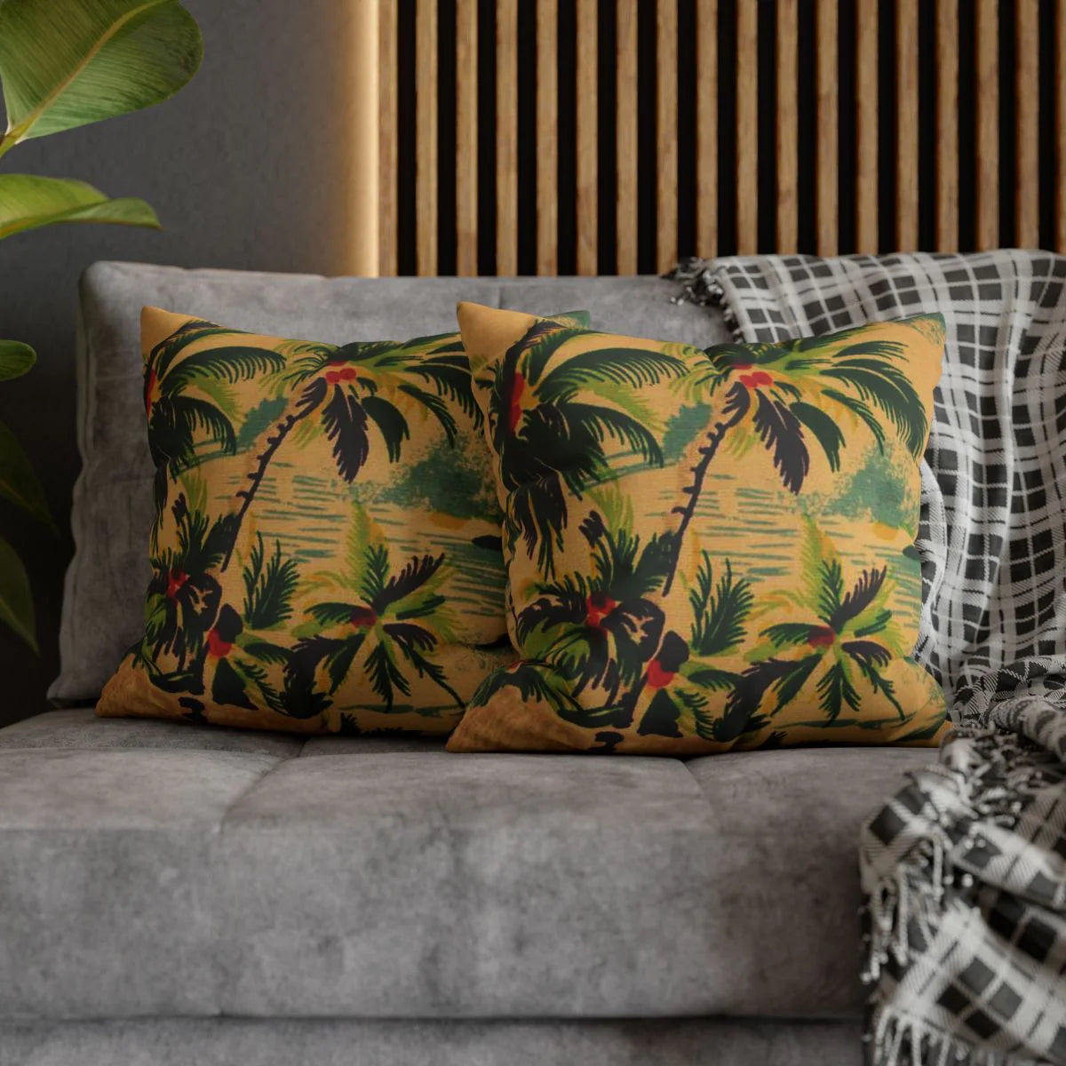 Vintage Hawaiian Cushion Cover